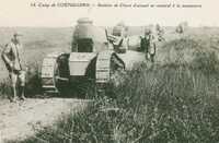  1914-1918 Coëtquidan Section de chars d'assaut Coëtquidan Section of tanks.jpg 